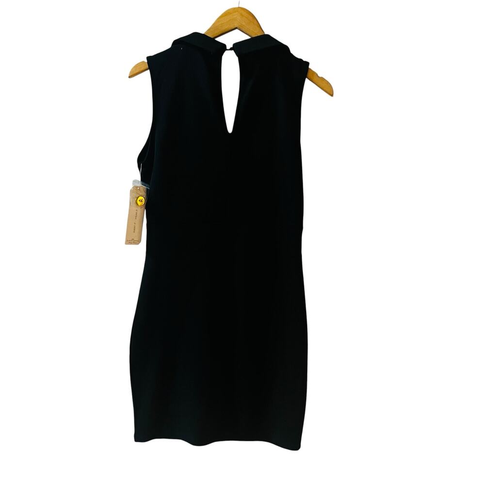 Almost Famous Button Detail Sleeveless Dress Size L Large NWT Black - Picture 2 of 6